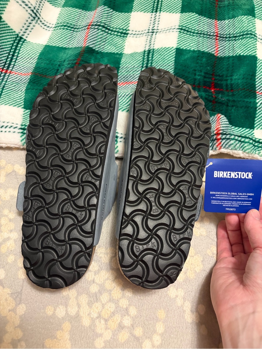 NEW IN BOX Birkenstock Arizona Big Buckle Sandals, Size US 7-7.5, Basalt Grey - Picture 5 of 12
